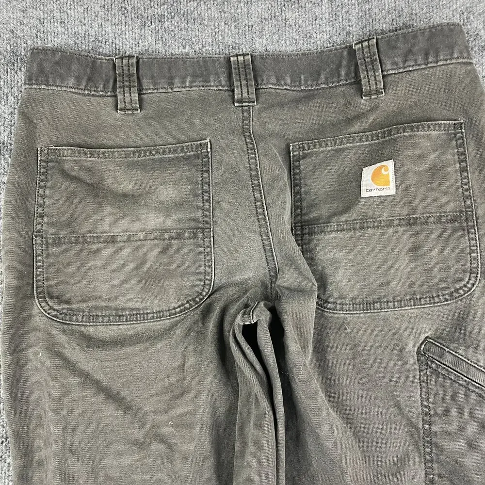 Carhartt Relaxed Fit Pants Mens Size 34x30 Gray Workwear Utility‎ Durable